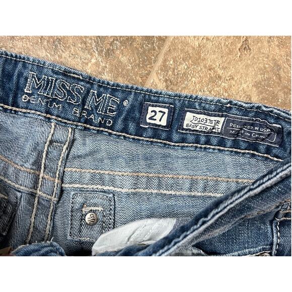 Miss Me - Easy Straight, denim jeans, Women's size 27 - Picture 4 of 11